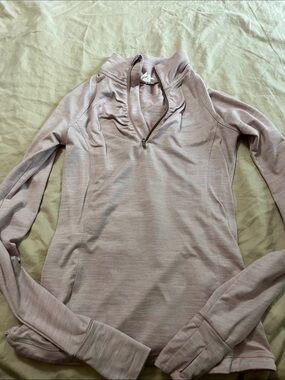 Mondetta Soft Mauve Zip-Neck Pullover